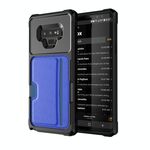 Per Samsung Galaxy Note9 ZM02 Custodia per telefono con supporto per slot per schede (blu)