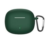 Per Honor WINGcloud Earbuds X3i Custodia protettiva in silicone con gancio (verde scuro)