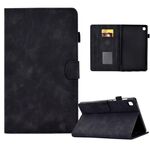 Custodia in pelle per tablet Samsung Galaxy Tab A 10.1 2019 T510 in rilievo con sorriso in rilievo (nero)
