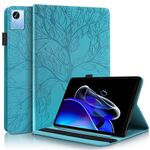 Per OPPO Realme Pad X Life Tree Series Custodia per tablet in pelle con vibrazione orizzontale (Lake Blue)
