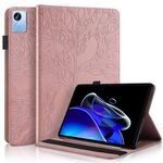 Per OPPO Realme Pad X Life Tree Series Custodia per tablet in pelle con vibrazione orizzontale (oro rosa)