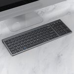 109 Tastiera Bluetooth wireless a tre modalità (canna di fucile)