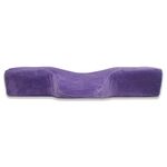 Cuscino per ciglia Cuscino in memory foam a rimbalzo lento, dimensioni: 60x34x12 cm (viola)