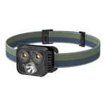Ricarica USB In esecuzione Forte Faro Calvo Pesca Campeggio Luce Impermeabile, Stile: 3 Testa Leggera