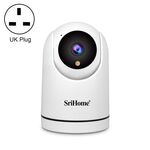SriHome SH042 2.0MP 1080P HD AI WiFi Pan-tilt Telecamera di sorveglianza (spina UK)