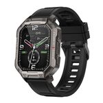 Smart Watch con schermo a colori da 1,83 pollici NX3, supporto per il monitoraggio della frequenza cardiaca/monitoraggio della pressione sanguigna (nero)