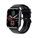 HK20 Smart Watch con schermo a colori da 1,85 pollici, supporto per il monitoraggio della frequenza cardiaca/monitoraggio della pressione sanguigna (nero)