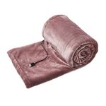 Piccola coperta elettrica portatile da casa USB a bassa tensione 5V, larghezza: 100x80 cm (rosa)