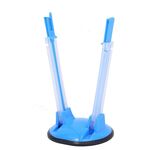 Supporto per rack ampio per sacchetto per la preparazione degli alimenti, sacchetto per congelatore in plastica, supporto per sacchetto con chiusura a zip (blu)