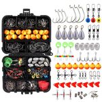 263 PZ / Set T0196 Piccoli accessori per la pesca Attrezzatura per la pesca su roccia galleggiante a forma di palla