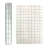 Pellicola di trasferimento di posizionamento in vinile PVC autoadesivo trasparente da 30 x 100 cm (arancione)