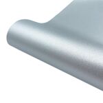 30 x 50 cm Pellicola vinilica permanente con adesivo glitterato per decorazioni in vetro da parete per tazze (argento)