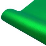 30 x 50 cm Pellicola vinilica permanente con adesivo glitterato per decorazione da parete in vetro (verde)