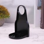 Gadget pieghevole per dispenser di sapone, portabicchieri, raccogligocce per detersivo per bucato (nero)