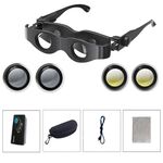 DM0125 Binocolo da pesca 3X Binocolo tipo vetro con messa a fuoco regolabile con lente grigia + gialla
