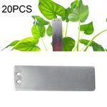 20 etichette per piante in alluminio impermeabili portatili etichetta per piante impermeabili 82 x 25 mm