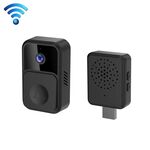 ML19 Campanello video intelligente wireless grandangolare da 90 gradi (nero)