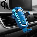 Supporto di ricarica wireless per telefono per auto a gravità S19 15W (blu)