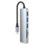 Adattatore HUB per docking station da USB-C / da tipo C a USB 6 in 1