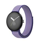 Per Google Pixel Watch cinturino in nylon intrecciato (blu viola)