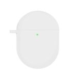 Per Redmi Buds4 Custodia protettiva per auricolari in silicone con moschettone D (bianco)