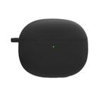 Per Redmi Buds4 Pro Custodia protettiva per auricolari in silicone con moschettone D (nero)