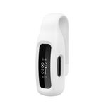 Per Fitbit Inspire 3 Cover protettiva in silicone con clip in lamiera d'acciaio (bianca)