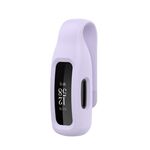 Per Fitbit Inspire 3 Custodia protettiva con clip in silicone in lamiera d'acciaio (viola chiaro)