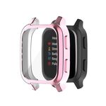 Per Garmin Venu Sq 2 Custodia per orologio galvanica TPU a copertura totale (rosa)