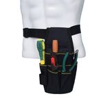 Borsa portaoggetti per marsupio per attrezzi hardware regolabile leggera (nera)