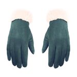 Guanti caldi in pile WST-01 Guanti da ciclismo touchscreen autunno e inverno (blu ciano)