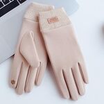 Guanti caldi per touch screen per ciclismo all'aperto WST-03 (beige)