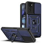 Per Motorola Moto G22 Custodia per fotocamera scorrevole TPU + PC Custodia per telefono (blu)