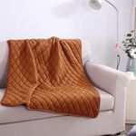Coperta elettrica USB lavabile Coperta riscaldante indossabile singola, dimensioni: 100x140 cm (colore castagna)