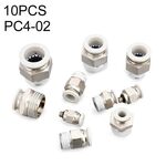 PC4-02 LAIZE Connettore a montaggio rapido pneumatico dritto PC da 10 pezzi