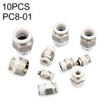 PC8-01 LAIZE Connettore a montaggio rapido pneumatico dritto PC da 10 pezzi