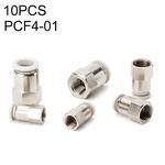 PCF4-01 LAIZE 10 pz Filettatura Femmina Dritto Pneumatico Raccordo Rapido Connettore