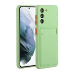 Per Samsung Galaxy S22 + 5G Card Slot Design Custodia antiurto in TPU (verde Matcha)