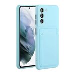 Per Samsung Galaxy S22 + 5G Slot per schede Design Custodia per telefono TPU antiurto (azzurro)