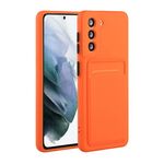 Per Samsung Galaxy S22 + 5G Card Slot Design Custodia antiurto in TPU (arancione)