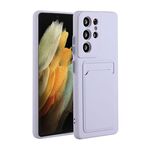 Per Samsung Galaxy S22 Ultra 5G Card Slot Design Custodia antiurto in TPU (viola)