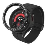 Per Samsung Galaxy Watch5 Pro 45mm A Style Quadrante Cornice protettiva in acciaio (nero)
