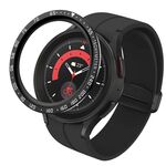 Per Samsung Galaxy Watch5 Pro 45mm E Style Quadrante Cornice protettiva in acciaio (nero)