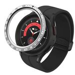 Per Samsung Galaxy Watch5 Pro 45mm E Style Quadrante Cornice protettiva in acciaio (argento)