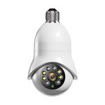 Telecamera di sorveglianza WiFi con lampadina HD DP31 2.0MP HD, rilevamento del movimento di supporto, visione notturna, doppia sorgente luminosa (bianco)