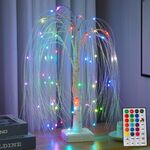 SJ-SD098 Luci per la decorazione della casa di scena per feste di Natale a LED, stile: salice (doppio uso USB + batteria)