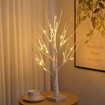 SJ-SD001 LED Decorazione per feste di Natale Luce decorativa per albero di betulla, Stile: Base staccabile