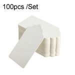 5 set di etichette in carta kraft con onde di Natale, festa di nozze, etichette per regalo in carta kraft (bianco)