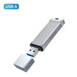 Unità flash USB ORICO 256 GB USB-A USB3.2 Gen1, lettura 260 MB/s, scrittura 50 MB/s (argento)
