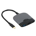 H0231 Base portatile per dock di espansione per dispositivi mobili / Nintendo Switch (grigio nero)